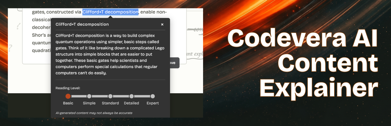 Codevera AI Tooltip Explainer for Jargon and Confusing Terms