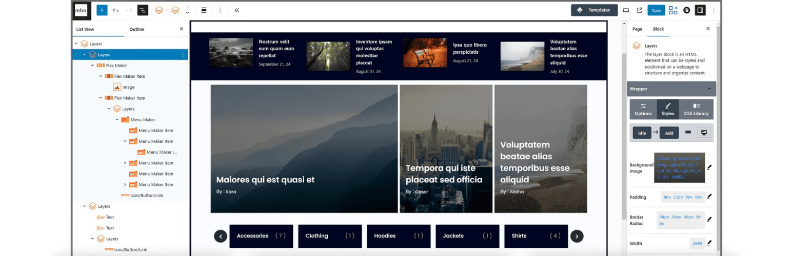 ComboBlocks — Block Library & Page Builder