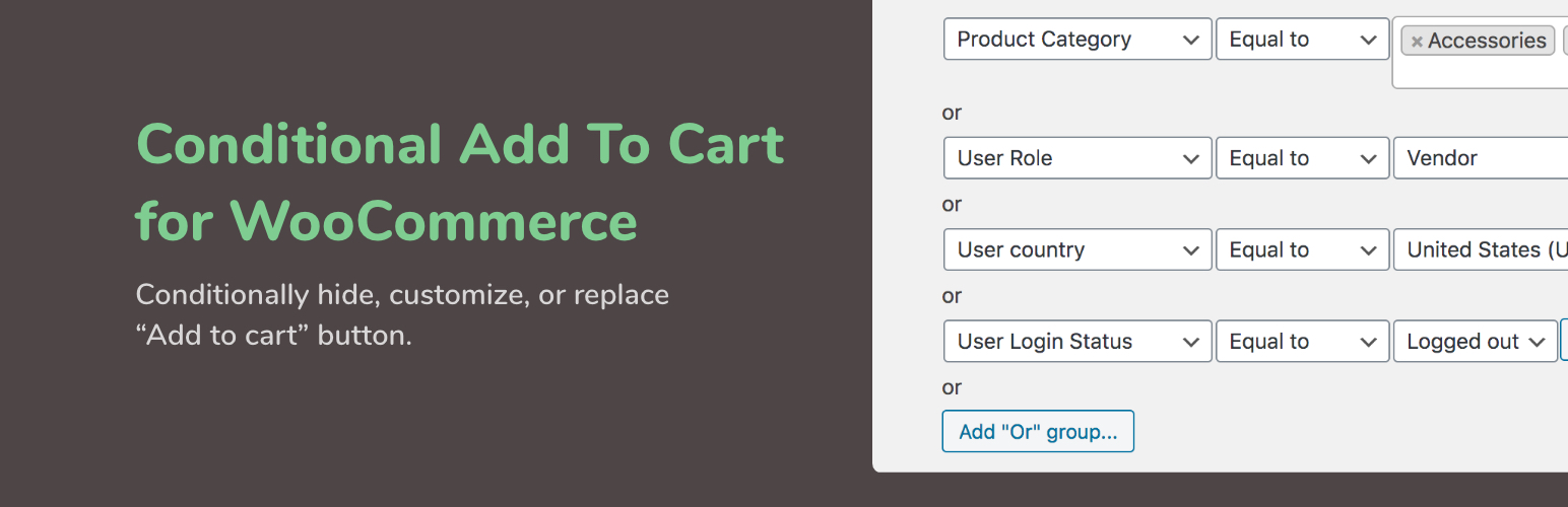 Conditional Add to Cart for WooCommerce