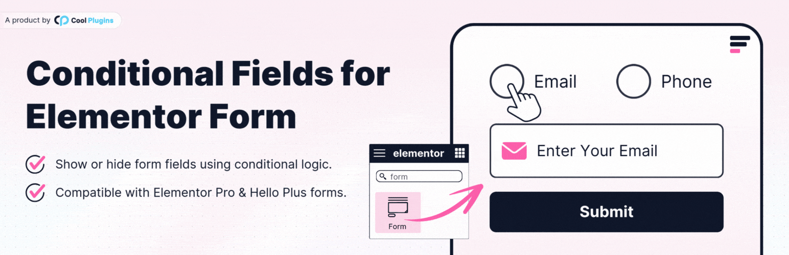 Conditional Fields for Elementor Form – Apply Conditional Logic