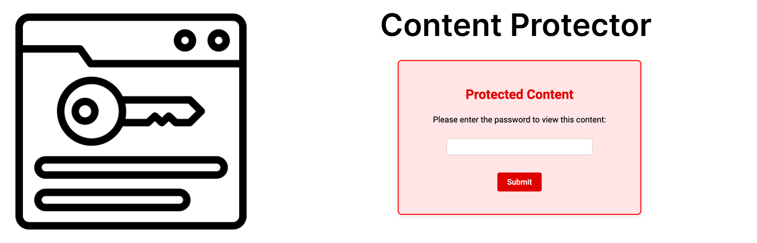 ContentProtector – password protect your page, post or text