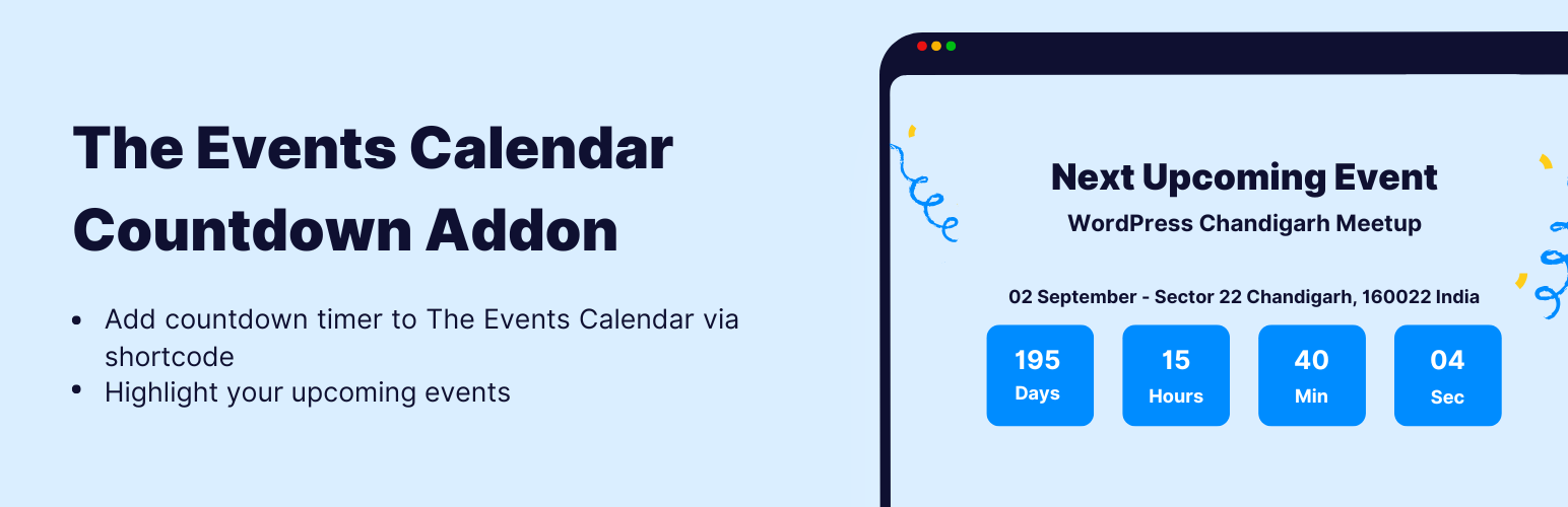 Event Countdown for The Events Calendar