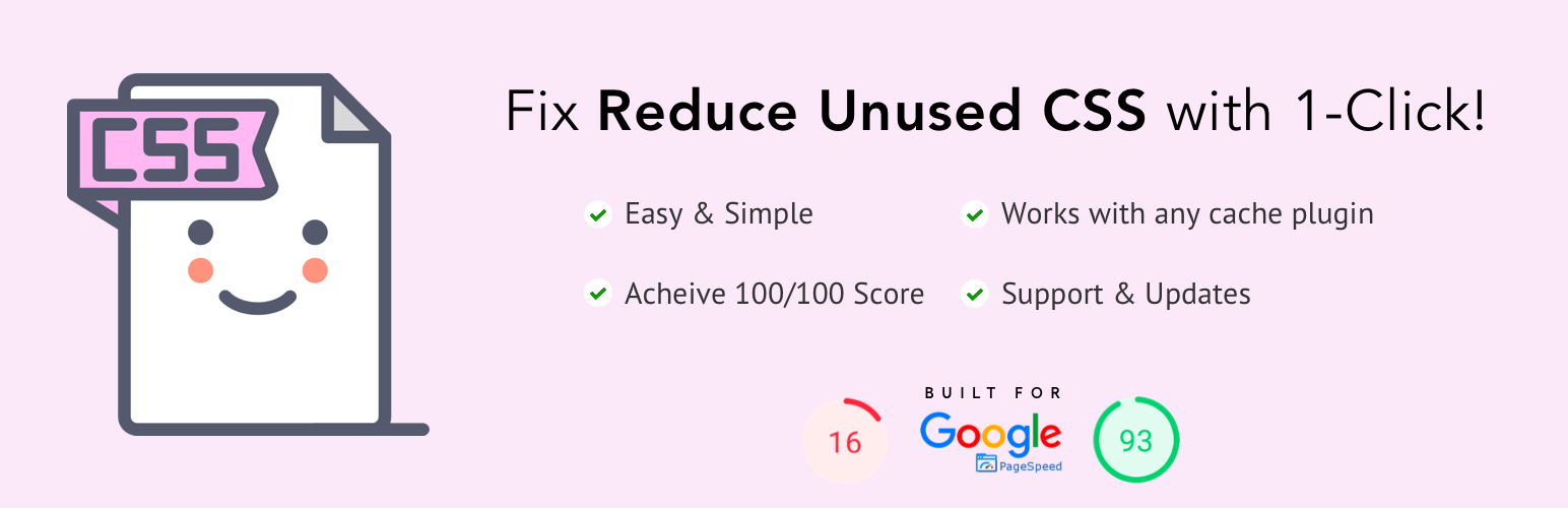 Reduce Unused CSS Solution with Critical CSS For WP