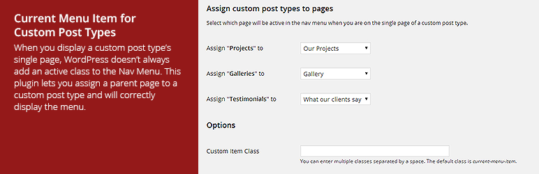 Current Menu Item for Custom Post Types