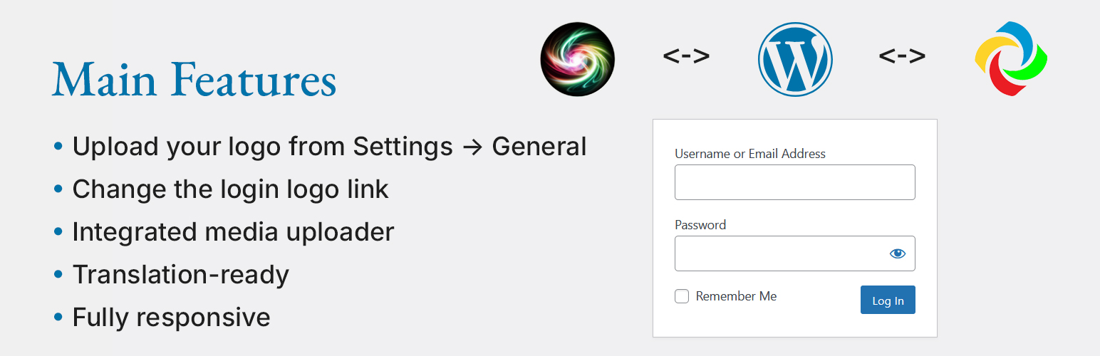 Custom Image Login Logo
