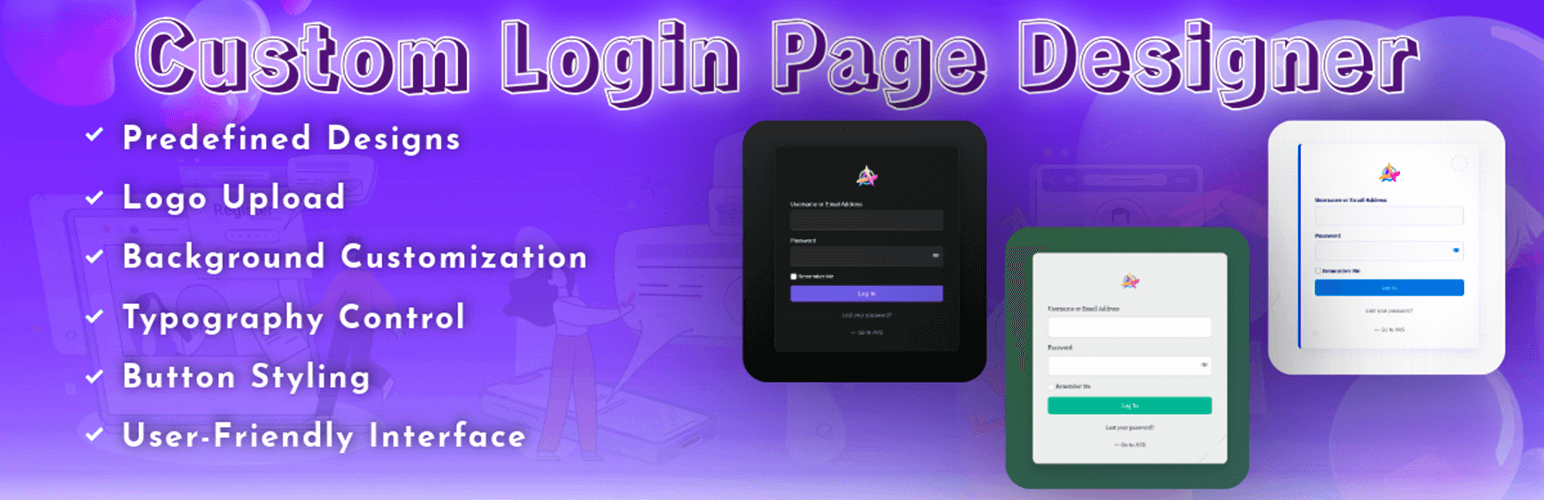 Custom Login Page Designer