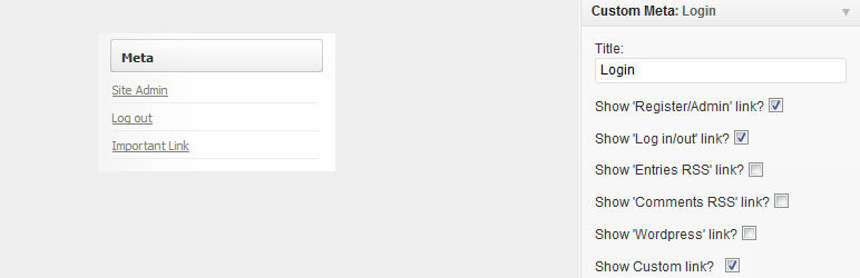 Custom Meta Widget