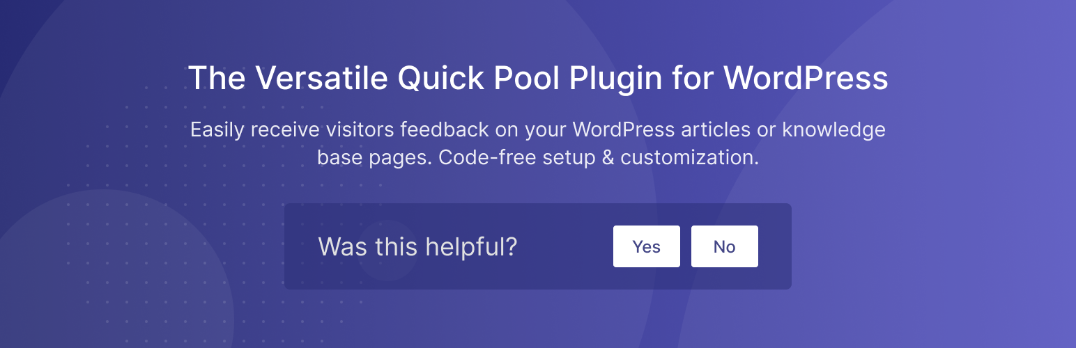 Helpful – Article Feedback Plugin