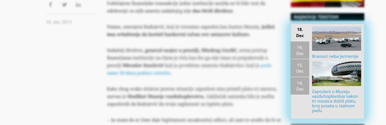 Daily Posts Widget