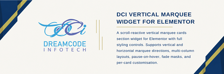 DCI Vertical Marquee Widget for Elementor