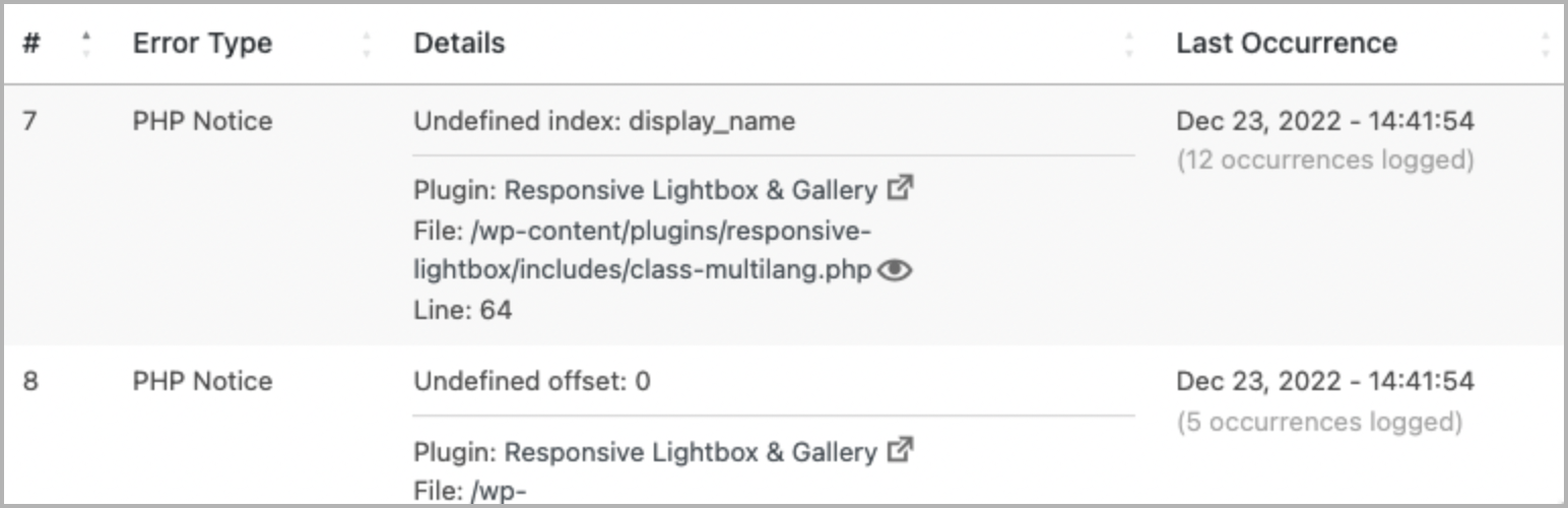 Debug Log Manager – Conveniently Monitor and Inspect Errors