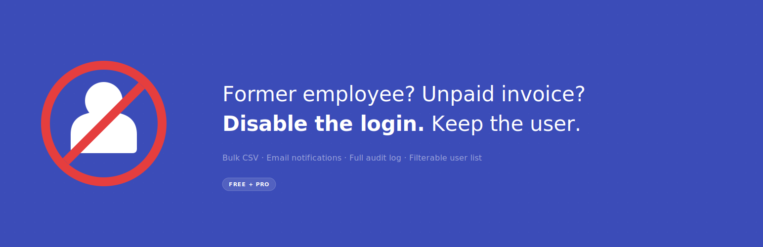 Disable User Login
