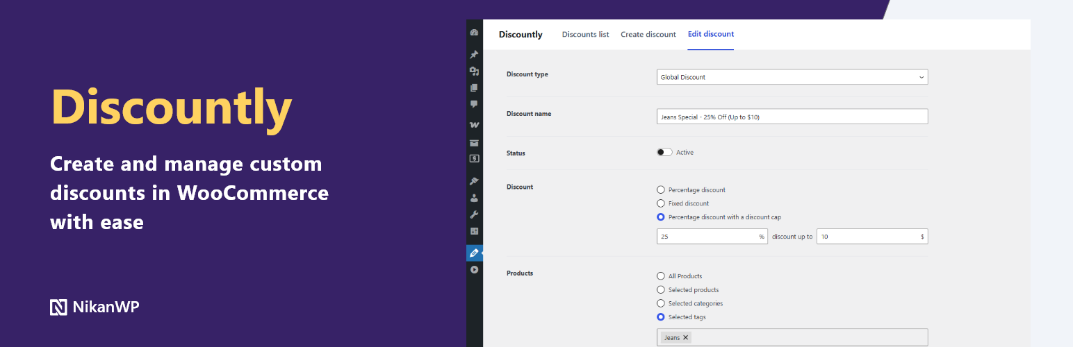 Discountly – Discount Manager for WooCommerce