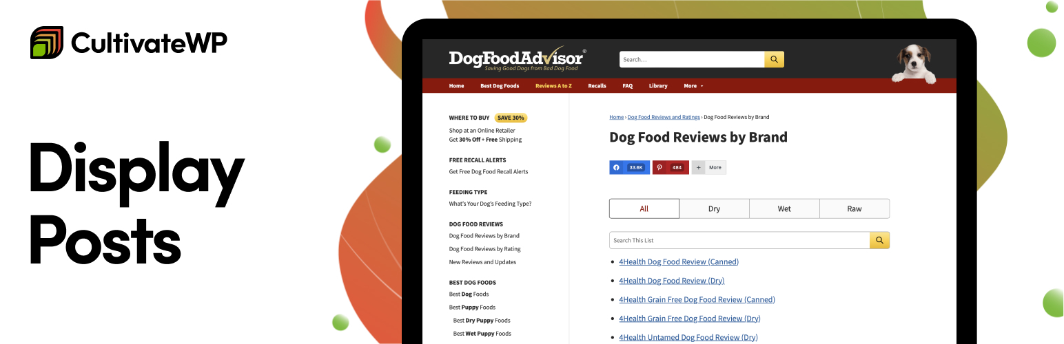 Display Posts – Easy lists, grids, navigation, and more