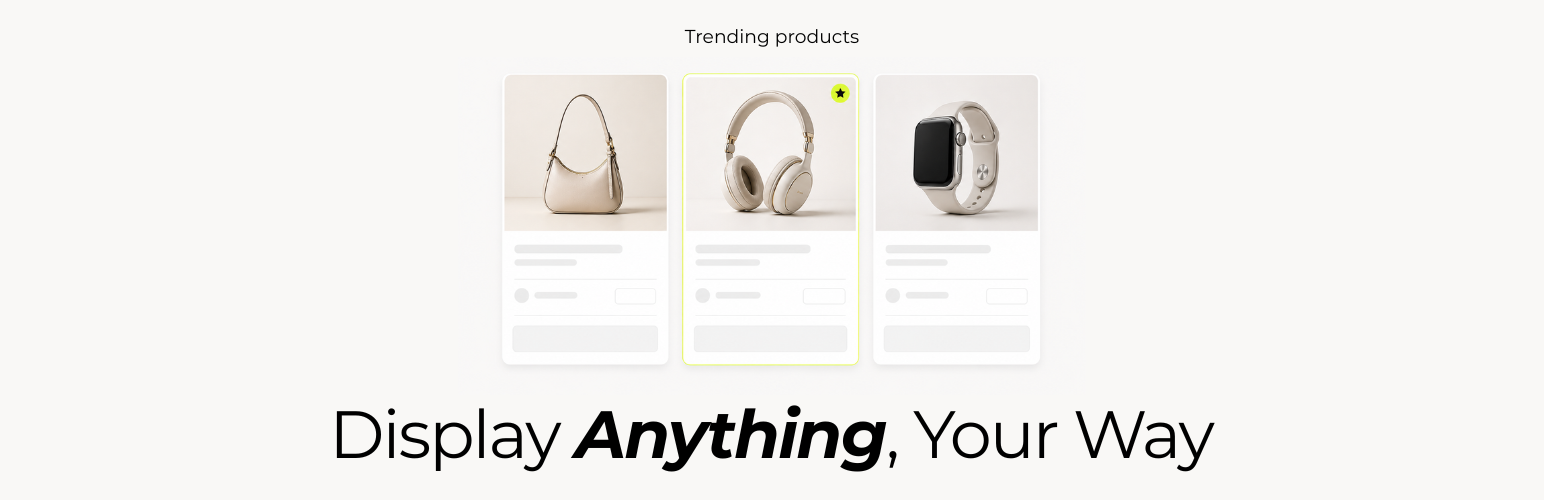 DisplayKit – Page, Post & Product Display Block
