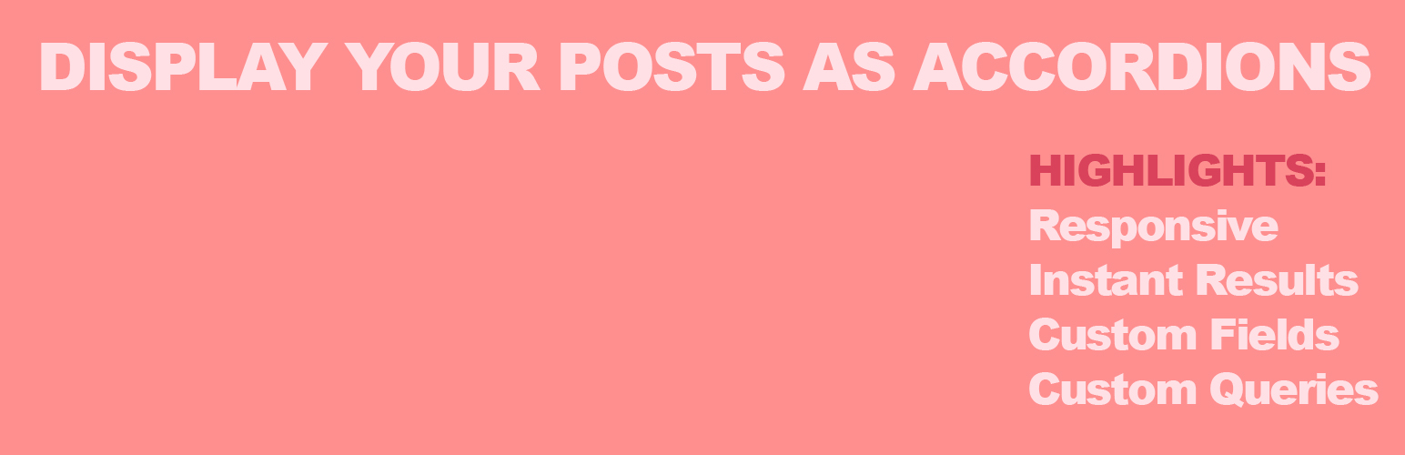 Easy Accordion Posts