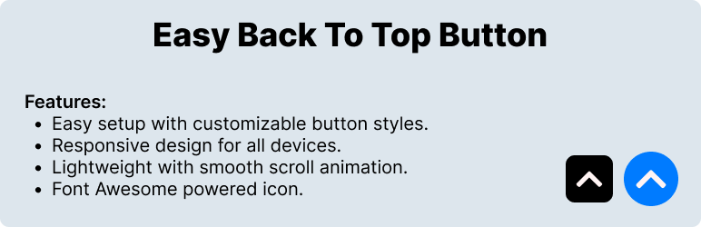 Easy Back To Top Button