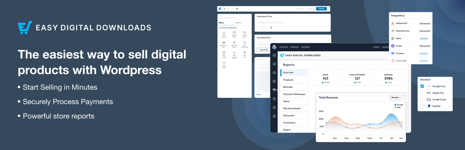 Easy Digital Downloads – eCommerce Payments and Subscriptions made easy
