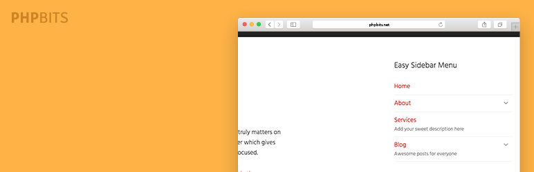 Easy Sidebar Menu Widget