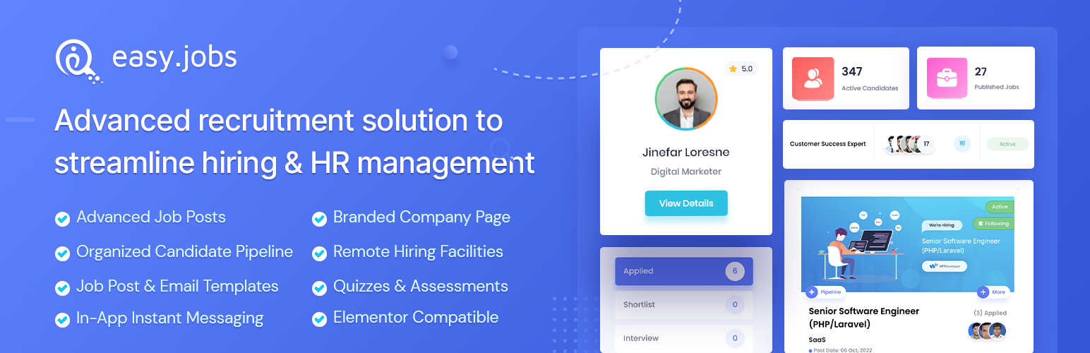 easy.jobs – AI powered Job Listing, Job Board, Career Page, Recruitment & Hiring Solution