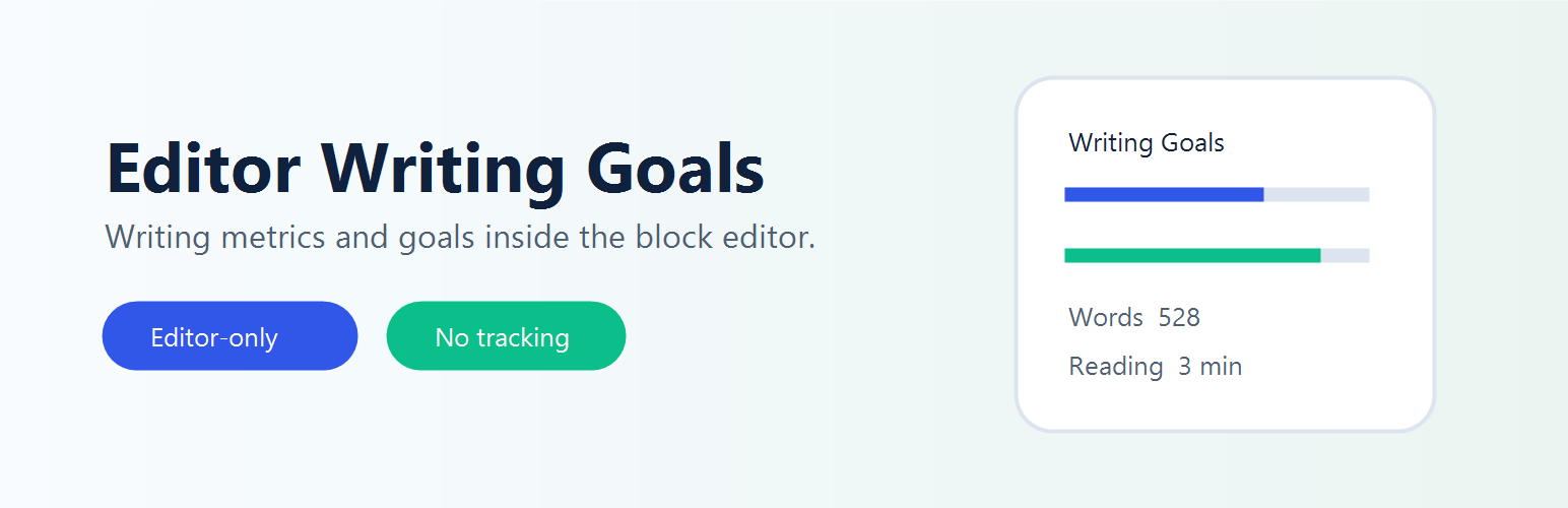 Editor Writing Goals