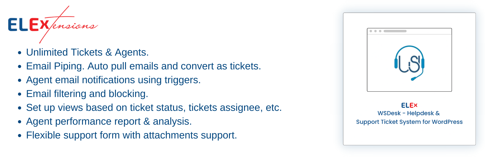 ELEX WordPress HelpDesk & Customer Ticketing System