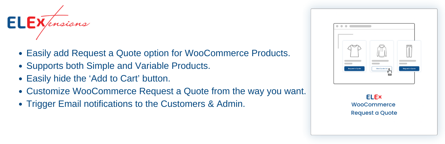 ELEX WooCommerce Request a Quote