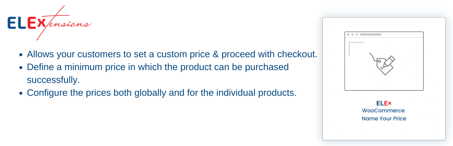 ELEX WooCommerce Name Your Price
