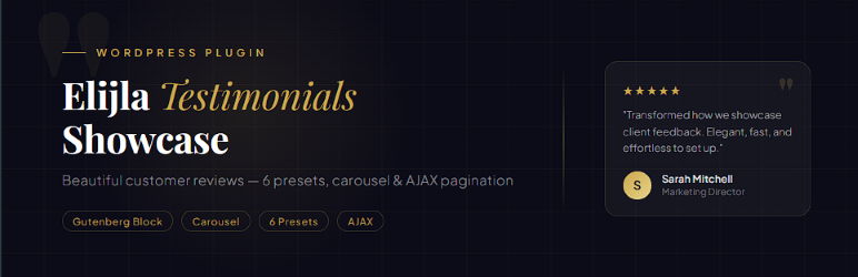 Elijla Testimonials Showcase