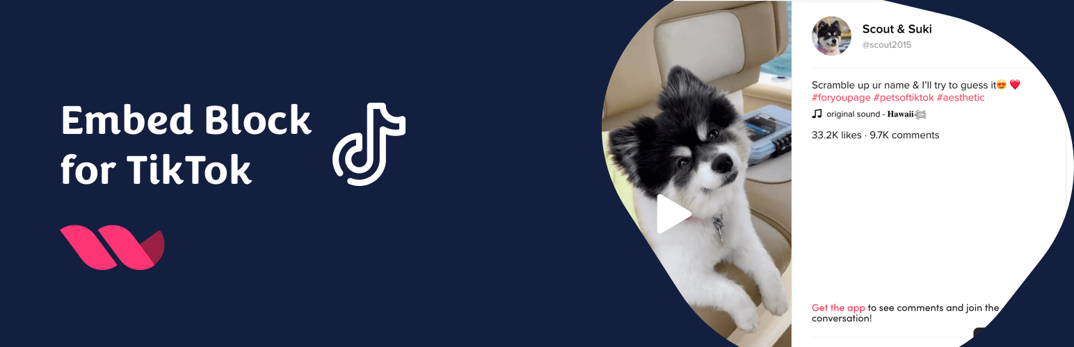 Embed Block for TikTok