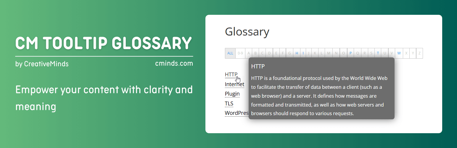 CM Tooltip Glossary
