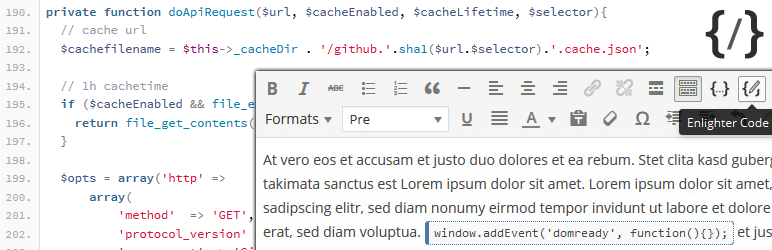 Enlighter – Customizable Syntax Highlighter