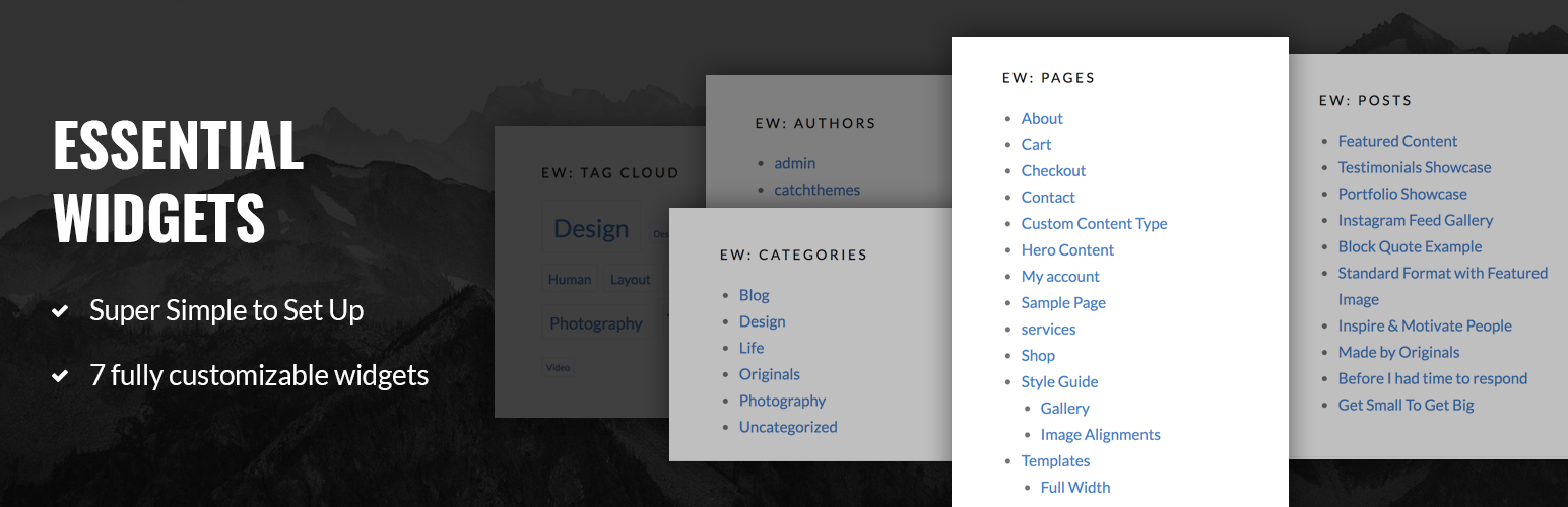 Essential Widgets