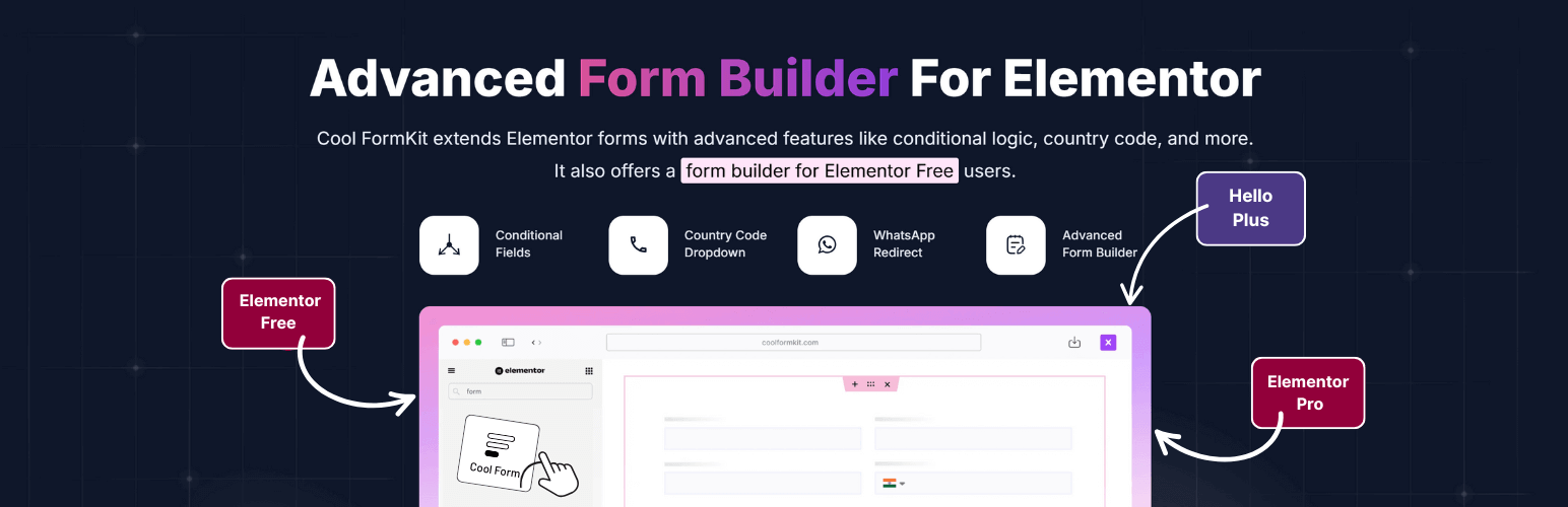 Cool FormKit Lite – Advanced Form Builder for Elementor