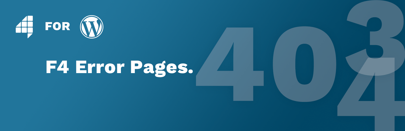 F4 Error Pages