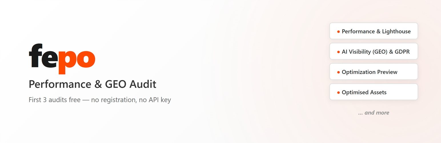 fepo — Performance & GEO Audit