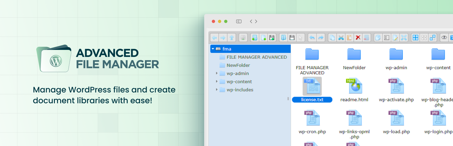 Advanced File Manager – Ultimate File Manager for WordPress And Document Library Solution