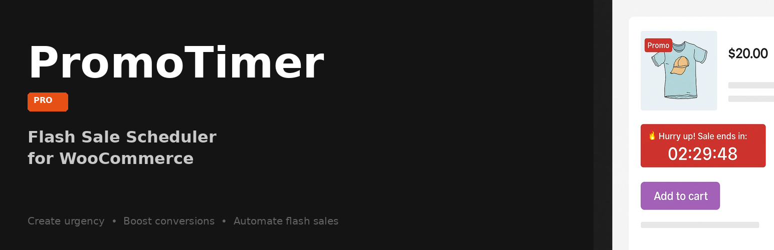 PromoTimer – Flash Sale Scheduler for WooCommerce