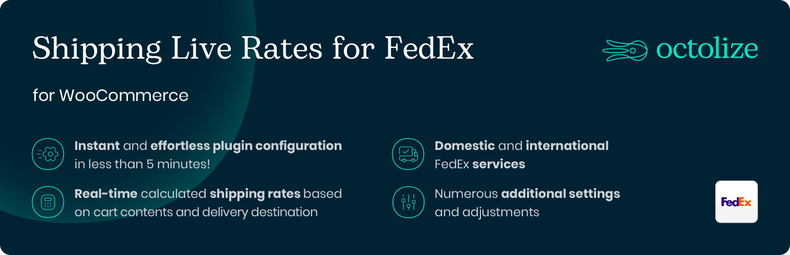 Shipping Live Rates for FedEx for WooCommerce