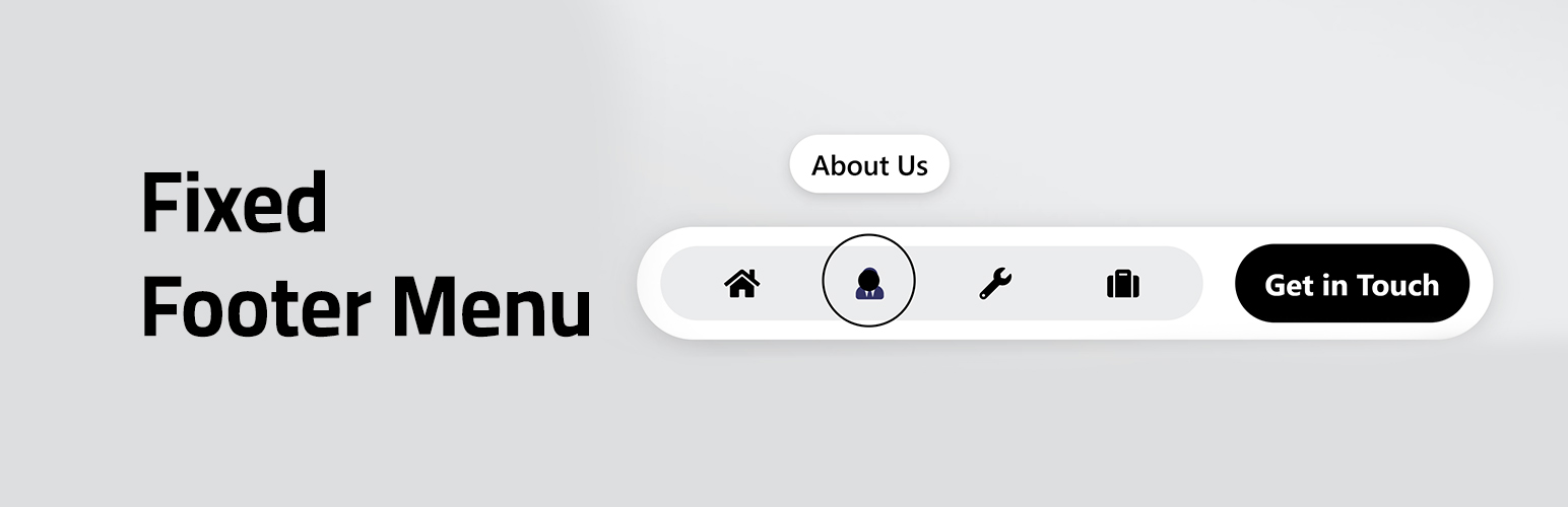 Footer Fixed Menu — Customized Bottom Navigation