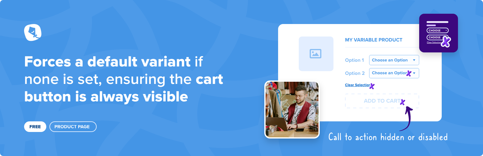 Force Default Variant for WooCommerce