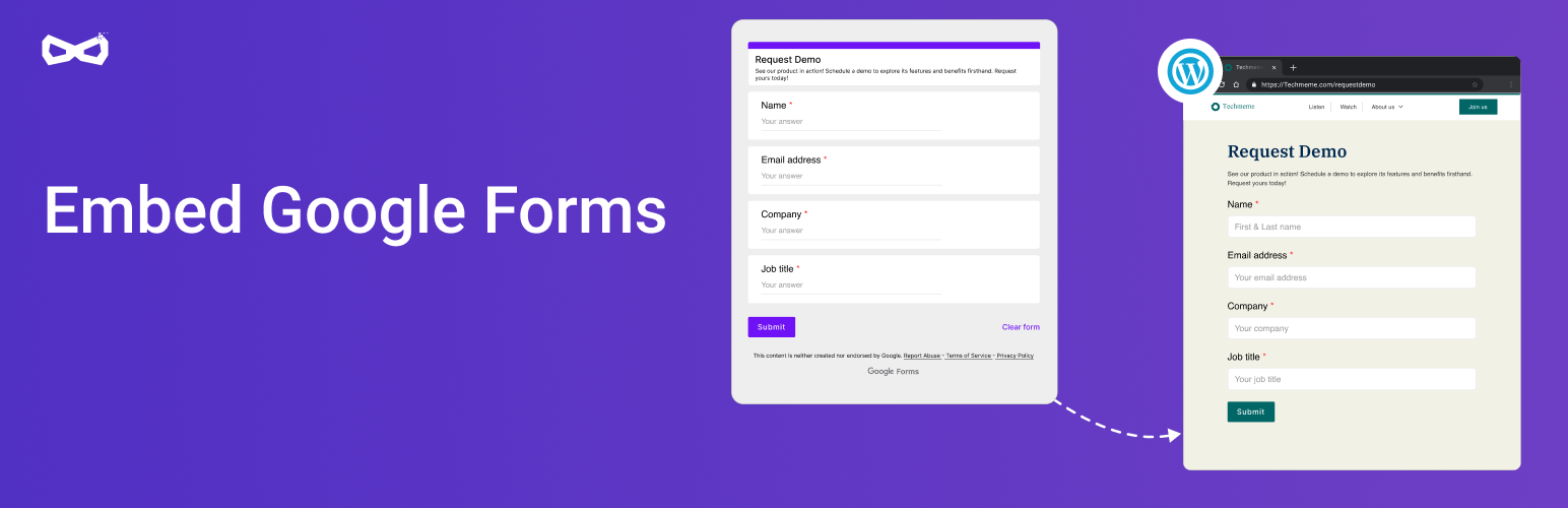 FormFacade – Embed Google Forms in your website