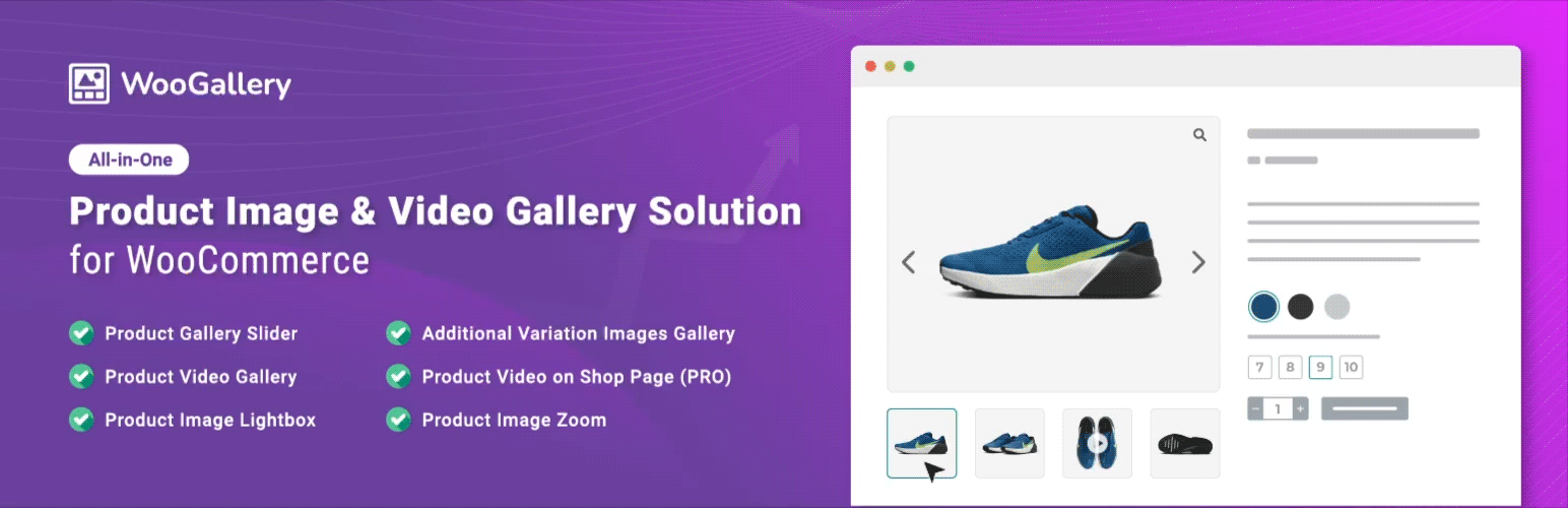 Product Gallery Slider, Additional Variation Images, Product Video, Product Image Zoom and Lightbox for WooCommerce – WooGallery
