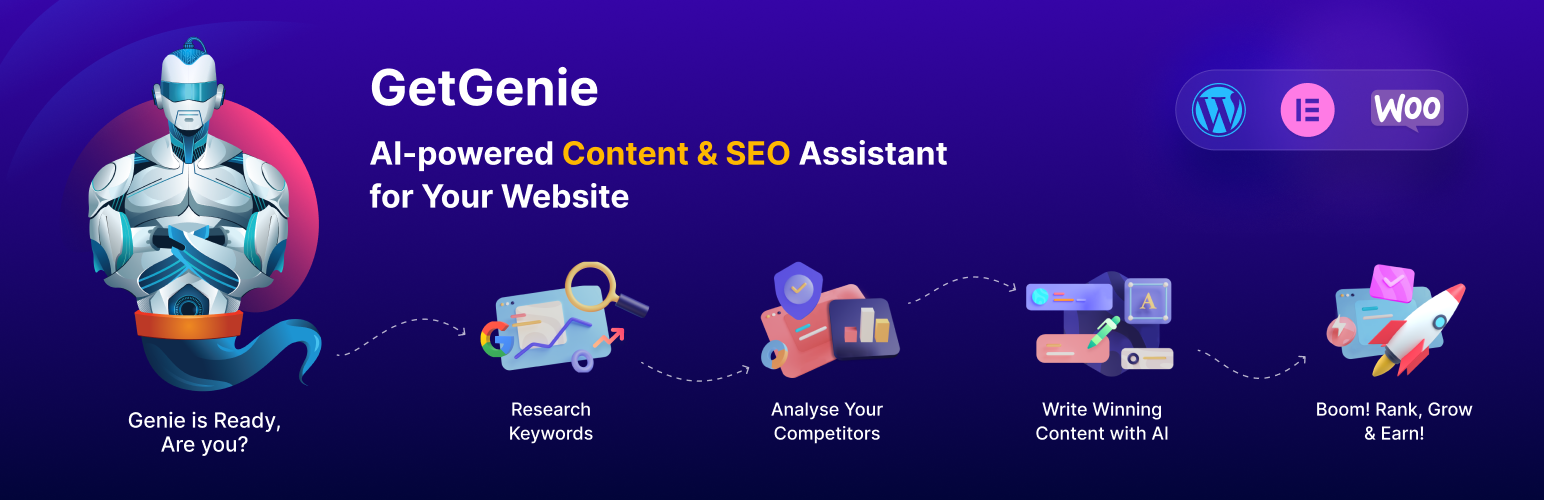 GetGenie – AI Content Writer with Keyword Research & SEO Tracking Tools