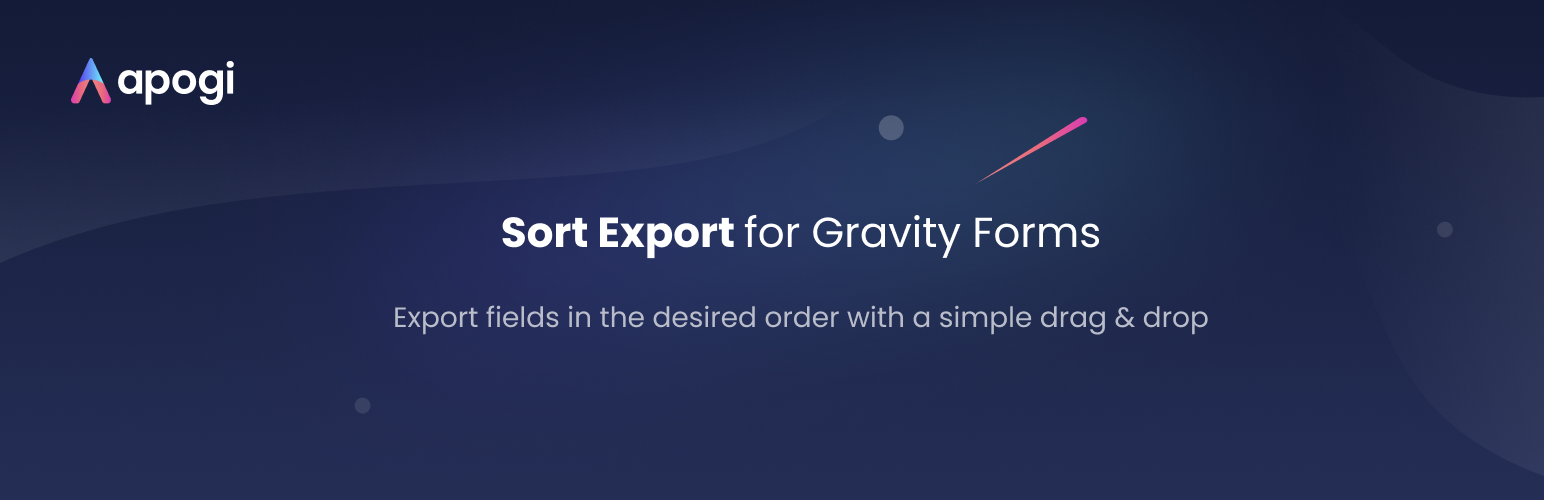 Sort Export for Gravity Forms