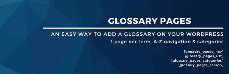 Glossary Pages