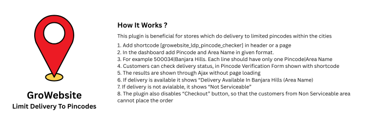 GroWebsite Limit Delivery To Pincodes