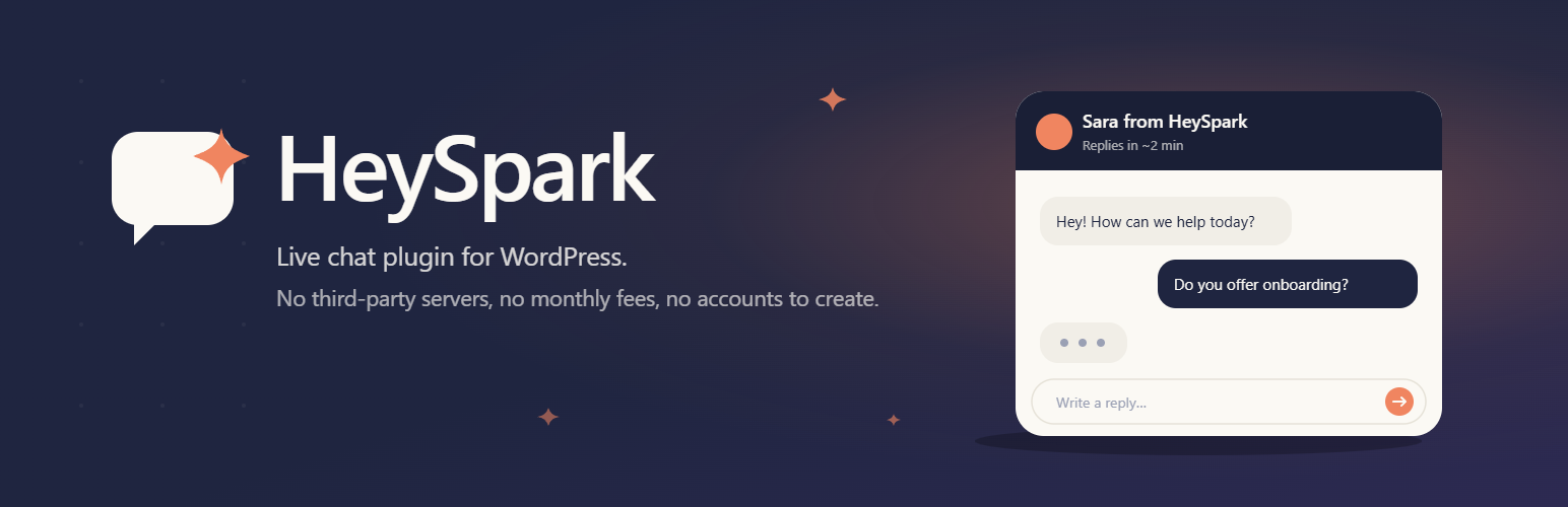 Heyspark – Live Chat Plugin