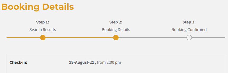 Hotel Bookings Progress Bar for MotoPress