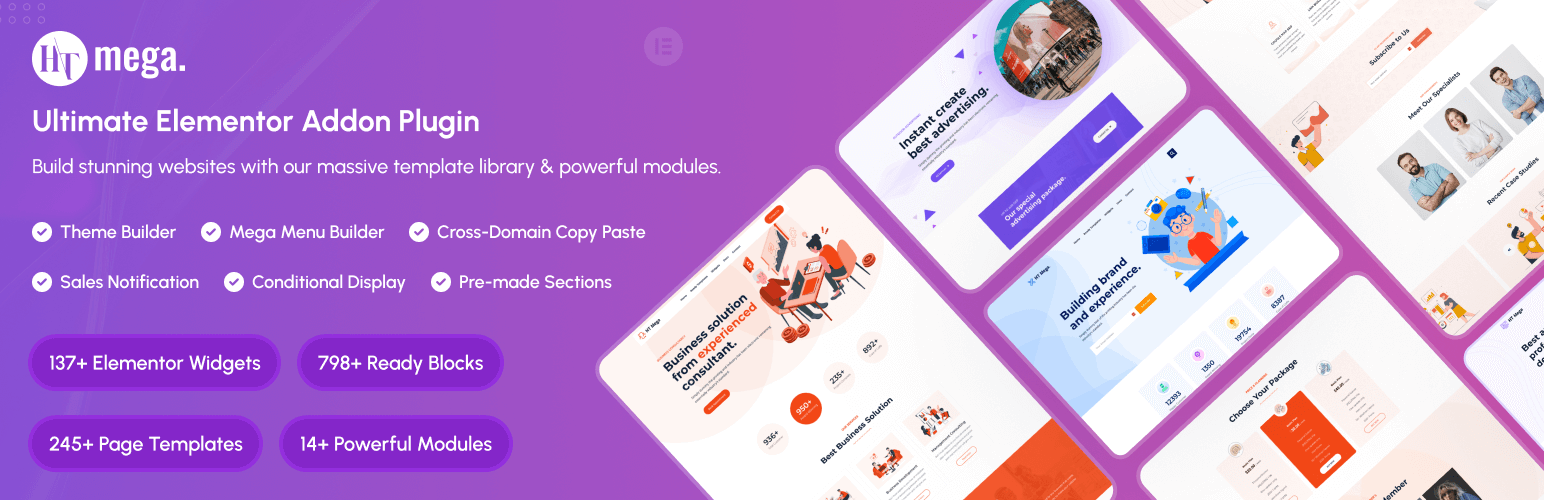 HT Mega Addons for Elementor – Elementor Widgets & Template Builder